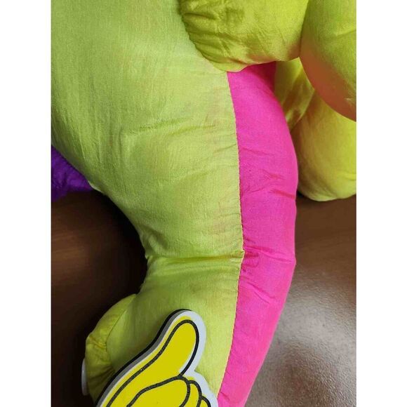 Retro 1992  Nylon Neon Dinosaur #A62 - Picture 8 of 9